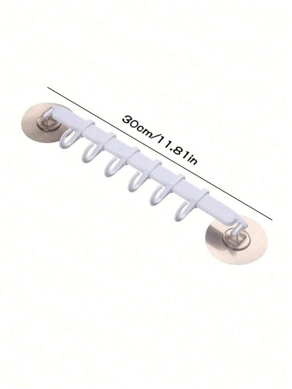 1 pièce Étagère de rangement de toilette de salle de bain, crochet à ventouse, 6 crochets de cuisine, crochet de coin de salle de bain, crochet sans trace, crochet à chapeau, crochet à serviette, crochet de rangement divers – Image 21