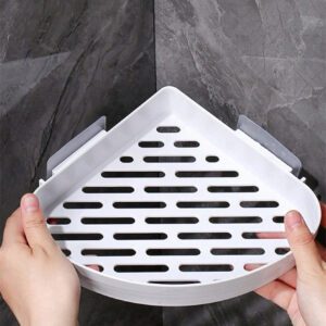 Support De Rangement Blanc Pour Salle De Bain, 1 Pièce, Pour Gel Douche Et Shampoing