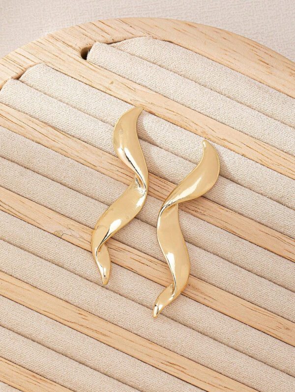 1 paire Boucles d'oreilles asymétriques, style européen et américain, polyvalentes – Image 11