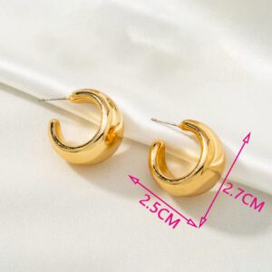 HOTNICE Une paire de boucles d'oreilles géométriques minimalistes en forme de larme, boucles d'oreilles polyvalentes et élégantes pour femmes, à porter au quotidien