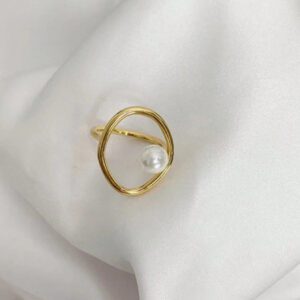Bague Décorative En Fausse Perle