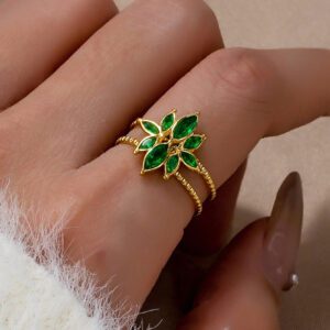 1 pièce Bague à déclaration Épais ouverte en métal doré à design simple et classique avec boule pour accessoire décontracté quotidien pour femmes