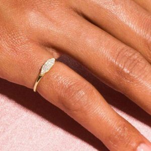 rakol 1 pièce Anneau À La Mode Zircone Cubique Simple Mince Pour Femme
