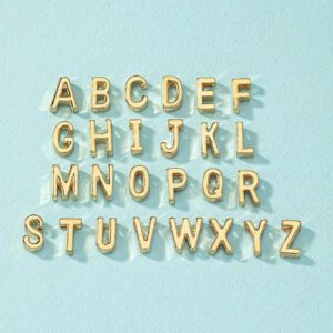 1 pièce Pendentif de collier pour hommes minimaliste avec motif de cœur et lettre en métal, Valentin