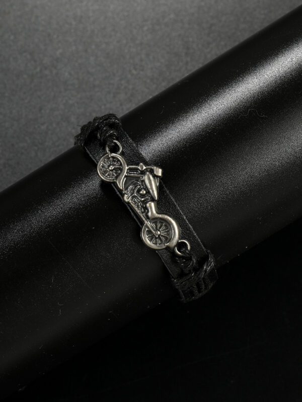 À La Mode Et Populaire Homme Moto Décor Bracelet En Alliage Pour Bijou Cadeau Et Pour A Élégant Look – Image 5