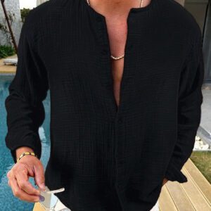 Manfinity Homme Homme Chemise Unicolore À Bouton