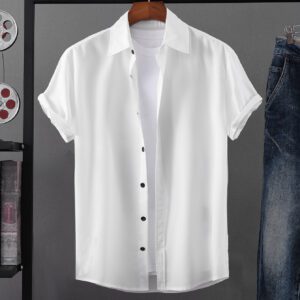 Manfinity Homme Homme 1 pièce Chemise unicolore à bouton