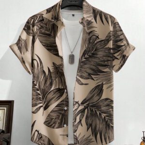 Manfinity RSRT Homme Chemise à imprimé tropical (sans t-shirt)