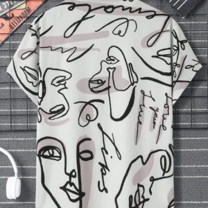 Manfinity Dauomo Homme Chemise Fleuri & Figure (Sans T-Shirt)