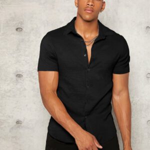 Manfinity Modomio Homme Chemise Unicolore À Bouton