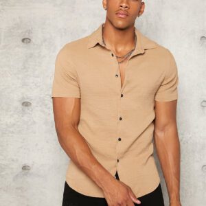 Manfinity Modomio Homme Chemise Unicolore À Bouton