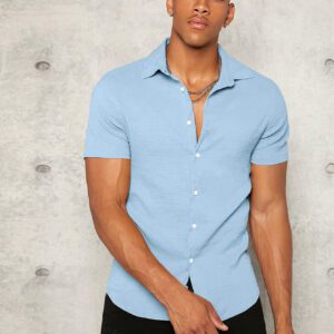 Manfinity Modomio Homme Chemise Unicolore À Bouton