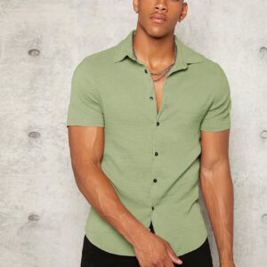 Manfinity Modomio Homme Chemise Unicolore À Bouton