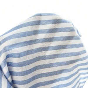 Manfinity Joysei Chemise à manches longues décontractée et urbaine, style mode et simple, avec motif rayures bleues et blanches colorées sur le col