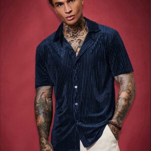 Manfinity NiteLyfe Homme Chemise Unicolore À Bouton