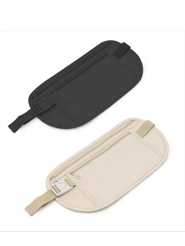 1 pièce Mini sac banane étanche anti-vol invisible. Sac multifonctionnel ultra-fin pour téléphone portable de voyage. Sac pour livres pour le retour à l'école. Sac multifonctionnel pour homme, sac de messager, sac à bandoulière, sac pour motard, sac de randonnée à grande capacité multifonctionnel, sac outdoor portable à la mode et décontracté. Cadeaux pour papa, petit ami, vacances, Noël, Fête des Thanksgiving. – Image 2