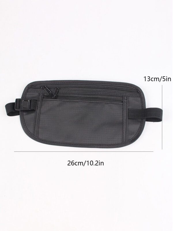 1 pièce Mini sac banane étanche anti-vol invisible. Sac multifonctionnel ultra-fin pour téléphone portable de voyage. Sac pour livres pour le retour à l'école. Sac multifonctionnel pour homme, sac de messager, sac à bandoulière, sac pour motard, sac de randonnée à grande capacité multifonctionnel, sac outdoor portable à la mode et décontracté. Cadeaux pour papa, petit ami, vacances, Noël, Fête des Thanksgiving. – Image 3
