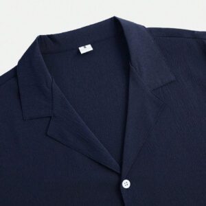 Homme Chemise Unicolore À Bouton
