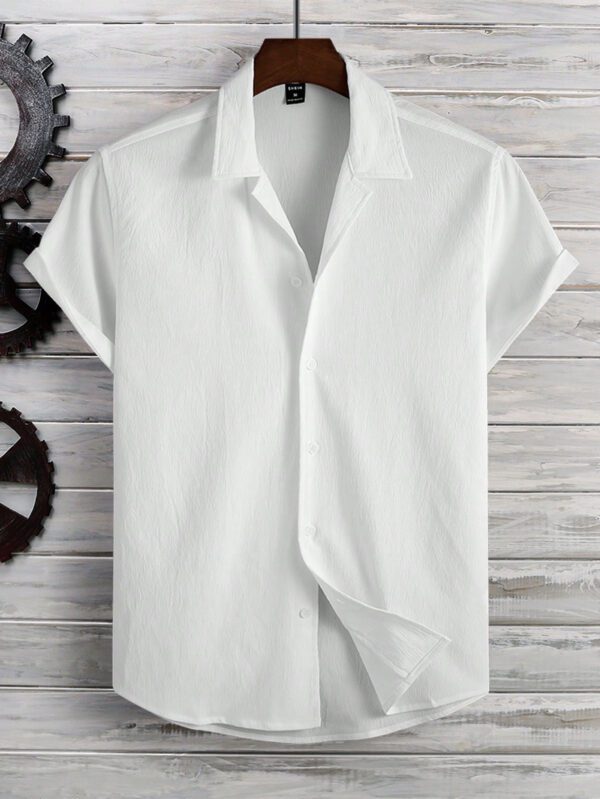 Manfinity Homme Homme Chemise Unicolore À Bouton