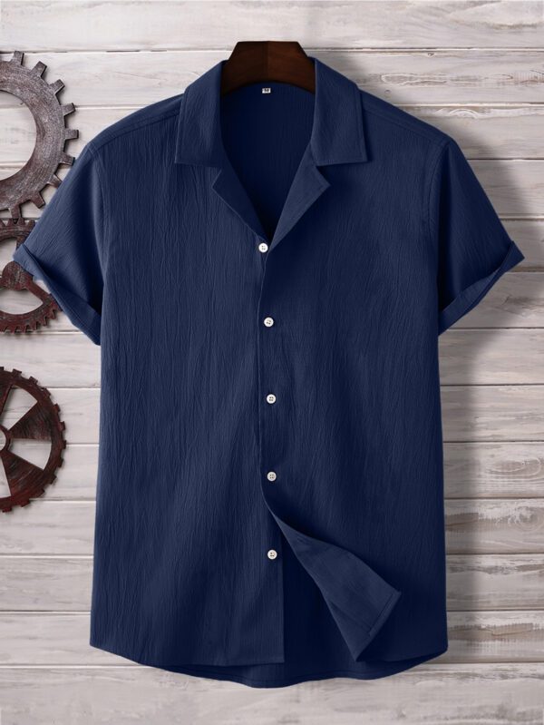 Manfinity Homme Homme Chemise Unicolore À Bouton – Image 3
