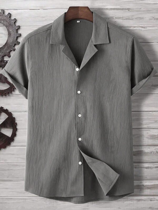 Manfinity Homme Homme Chemise Unicolore À Bouton – Image 4