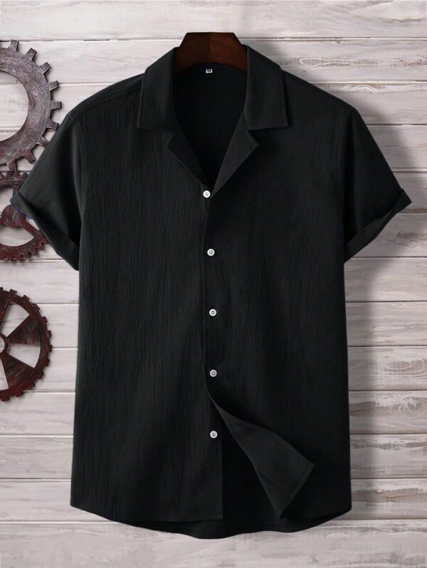 Manfinity Homme Homme Chemise Unicolore À Bouton – Image 6