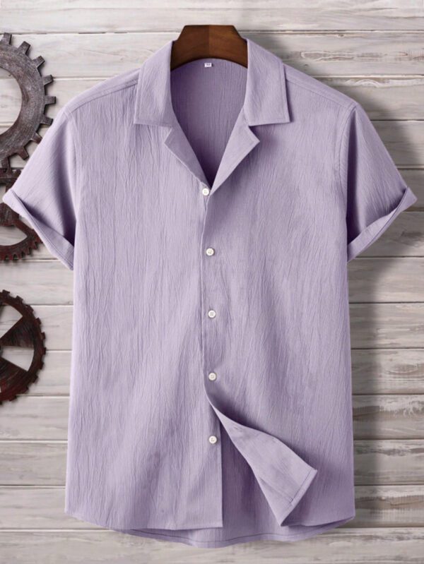 Manfinity Homme Homme Chemise Unicolore À Bouton – Image 8