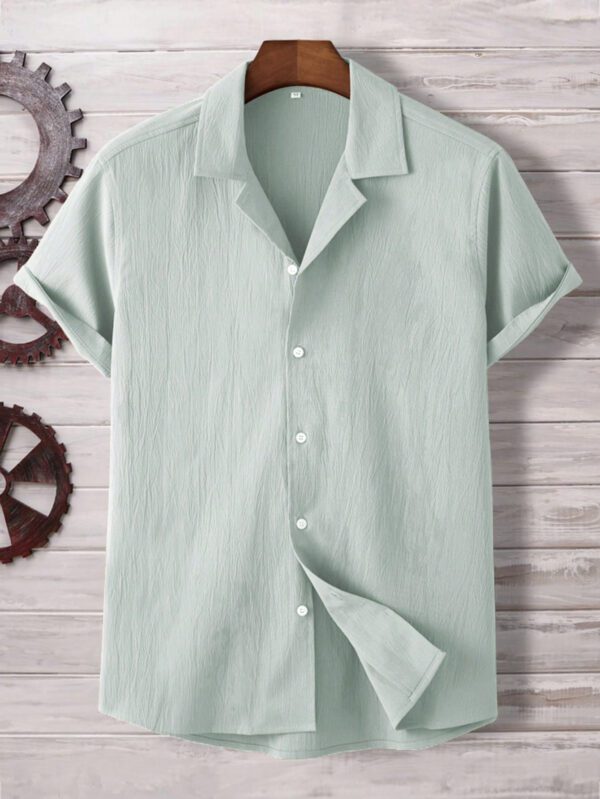 Manfinity Homme Homme Chemise Unicolore À Bouton – Image 9