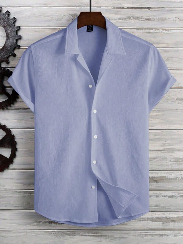 Manfinity Homme Homme Chemise Unicolore À Bouton – Image 10