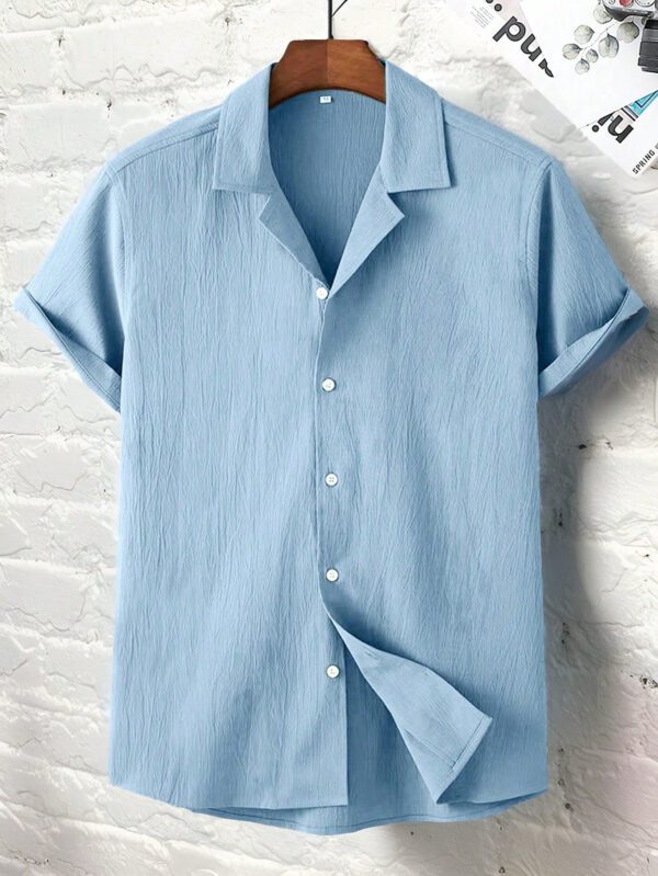 Manfinity Homme Homme Chemise Unicolore À Bouton – Image 11