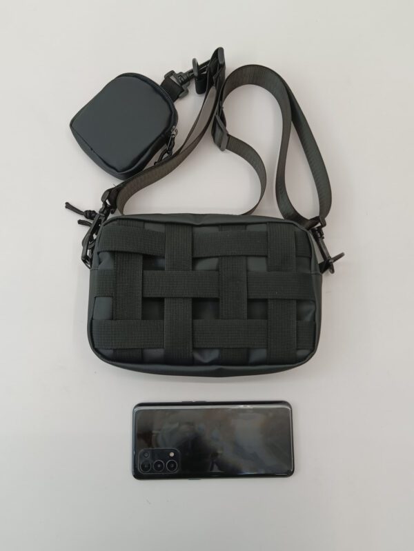 2 pièces/Set Sac bandoulière et sac à bandoulière décontracté. Sac banane, sac carré pour les vacances, les essentiels de voyage, le sac d'école pour les étudiants universitaires, les cadeaux d'été pour le petit ami, le sac universitaire du papa, sac multifonction pour le lycée, le sac banane pour homme, le sac à bandoulière, le sac latéral pour étudiant, le sac messenger pour homme, le sac cylindrique, cadeaux de Noël, du Jour de l'Action de grâce, le sac banane, le sac fourre-tout, cadeaux de la Saint-Valentin, sac noir, les essentiels des vacances, sac banane de camping, retour à l'école, cadeaux de la Saint-Valentin pour les hommes – Image 5