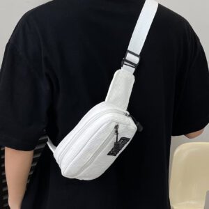 1 pièce Sac banane élégant en velours côtelé de couleur unie pour hommes, sac à bandoulière simple et polyvalent. Idéal pour les étudiants, les trajets, les cadeaux d'automne et de Noël. Sac de taille, sac de poitrine, sac de voyage, sac à bandoulière, sac de sport, sac de messager, sac d'épaule, sac de randonnée, sac utilitaire, sac de vacances, sac porté à la taille, sac de plage, sac fourre-tout, sac de loisirs, sac de Thanksgiving, sac de Noël