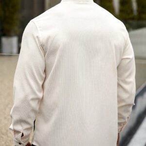 Manfinity Homme Homme Chemise unicolore à bouton avec poche (sans t-shirt)