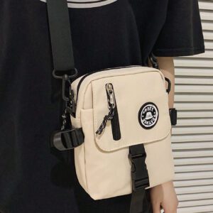 Sac à bandoulière polyvalent, sac de messager, sac à main de voyage, sac d'école pour lycéens et étudiants universitaires. Sac à bandoulière avec boucle, sac de loisirs, sac pratique pour les trajets. Parfait comme cadeau pour les hommes pour les vacances, les voyages, le camping, avec une grande capacité. Sac d'été tendance pour la rentrée scolaire