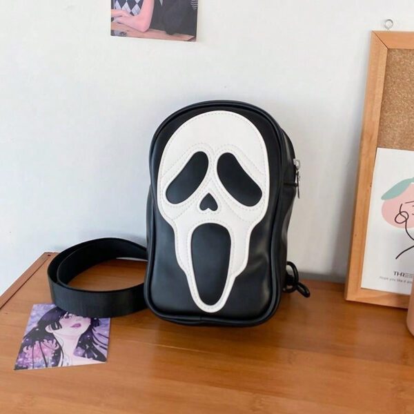 Sac bandoulière en PU avec fermeture à glissière pour le sac bandoulière outdoor, sac d'épaule pour les voyages de vacances, sacs gothiques pour collège, sac fourre-tout multifonctionnel pour actions de grâce, sac de randonnée grande capacité multifonctionnel et portable, sac de sport, sac noir, sacs de voyage Goyard vintage, sacs amusants de Noël, sac latéral, sac Hobo rétro, sacs essentiels de vacances de la Saint-Valentin, sac bandoulière de camping, autocollants pour le retour à l'école, cadeaux de la Saint-Valentin – Image 10