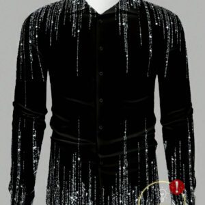 Manfinity NiteLyfe Chemise décontractée à manches longues avec boutons et imprimé minimaliste pour homme, pour une utilisation quotidienne