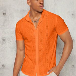 Manfinity Modomio Chemise À Boutons À Manches Courtes Pour Hommes