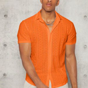 Manfinity Modomio Chemise À Boutons À Manches Courtes Pour Hommes