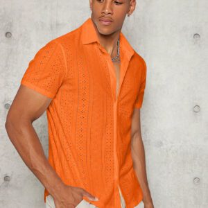 Manfinity Modomio Chemise À Boutons À Manches Courtes Pour Hommes