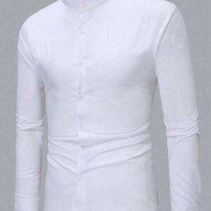 Manfinity Mode Homme Chemise Unicolore À Bouton
