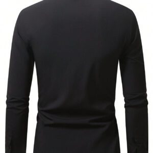 Manfinity Mode Homme Chemise Unicolore À Bouton
