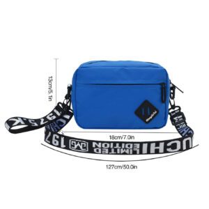 1 Sac à bandoulière multifonction en canevas de couleur unie, sac à bandoulière croisé, sac de transport léger pour étudiants, sac carré, sac pour homme, sac pour la campagne, sac à dos, sac de gymnastique, sac de voyage, sac de vacances, sac de sport, sac pratique et mode pour cadeaux de Noël et pour le Père, sac d'été et sac de rentrée scolaire