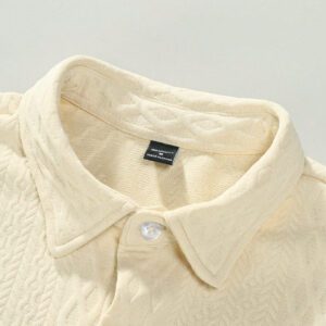 Manfinity Homme Chemise À Manches Courtes Et Texturée Uni Pour Homme