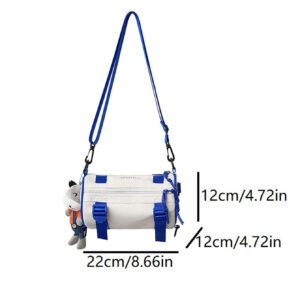 Sac à bandoulière multifonction pour étudiants du secondaire, étudiants de première année d'université, hommes, sac seau avec charm, sac à main, sac d'école pour voyage, université, extérieur, sport, cadeaux de Noël, sac à bandoulière, sac de transport, sac de plage, sac de gym, sac de randonnée, grande capacité, multifonctionnel, extérieur, mode, vacances, sac à la taille, sac cadeau, accessoires de voyage, camping