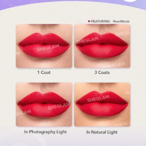 SHEGLAM Matte Allure Rouge À LèVres Liquide-Musing Longue DuréE Rouge À LèVres Haute Pigmentation Nourrissant L'Huile De Tournesol RéDuire Les Ridules Des LèVres Soin Des LèVres Maquillage Des LèVres     NoëL Cadeau De NoëL Hiver Thanksgiving DéCoration De NoëL Maquillage FÊTe Plage Voyage Vacances Rose Y1071K Saint-Valentin DéCor Amour Cadeau Hiver Maquillage FÊTe Plage Voyage Vacances Rose Y2K Promos Offres Camping ExtéRieur PréSent Rose Mode Fille Nouvelle AnnéE CosméTique Cosplayer Meilleur Voyage FêTes Couleur Fantaisie Campus éCole Charme Ambiance Cny Nouvel An Chinois