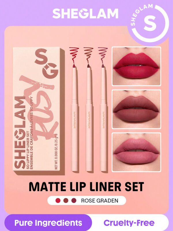 SHEGLAM Set De Liner So Lippy- Au Naturel     NoëL Cadeau De NoëL Hiver Thanksgiving DéCoration De NoëL Maquillage FÊTe Plage Voyage Vacances Rose Y1267K Saint-Valentin DéCor Amour Cadeau Hiver Maquillage FÊTe Plage Voyage Vacances Rose Y2K Promos Offres Camping ExtéRieur PréSent Rose Mode Fille Nouvelle AnnéE CosméTique Cosplayer Meilleur Voyage FêTes Couleur Fantaisie Campus éCole Charme Ambiance Cny Nouvel An Chinois – Image 3