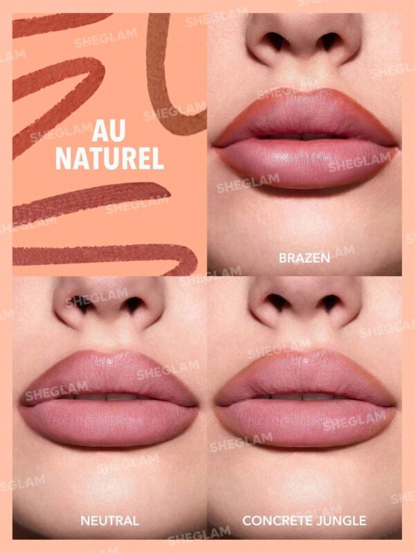 SHEGLAM Set De Liner So Lippy- Au Naturel     NoëL Cadeau De NoëL Hiver Thanksgiving DéCoration De NoëL Maquillage FÊTe Plage Voyage Vacances Rose Y1267K Saint-Valentin DéCor Amour Cadeau Hiver Maquillage FÊTe Plage Voyage Vacances Rose Y2K Promos Offres Camping ExtéRieur PréSent Rose Mode Fille Nouvelle AnnéE CosméTique Cosplayer Meilleur Voyage FêTes Couleur Fantaisie Campus éCole Charme Ambiance Cny Nouvel An Chinois – Image 5
