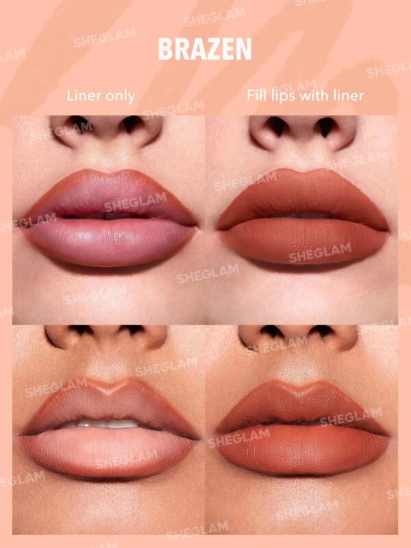 SHEGLAM Set De Liner So Lippy- Au Naturel     NoëL Cadeau De NoëL Hiver Thanksgiving DéCoration De NoëL Maquillage FÊTe Plage Voyage Vacances Rose Y1267K Saint-Valentin DéCor Amour Cadeau Hiver Maquillage FÊTe Plage Voyage Vacances Rose Y2K Promos Offres Camping ExtéRieur PréSent Rose Mode Fille Nouvelle AnnéE CosméTique Cosplayer Meilleur Voyage FêTes Couleur Fantaisie Campus éCole Charme Ambiance Cny Nouvel An Chinois – Image 6