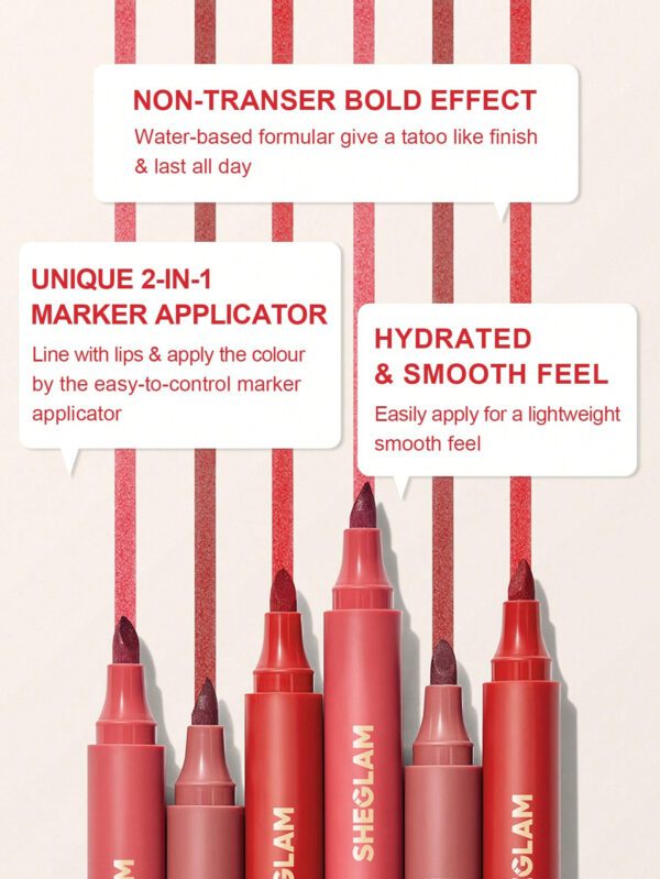 SHEGLAM Lip Tint Pour Les LèVres Love Stained-Pure Love     NoëL Cadeau De NoëL Hiver Thanksgiving DéCoration De NoëL Maquillage FÊTe Plage Voyage Vacances Rose Y1291K Saint-Valentin DéCor Amour Cadeau Hiver Maquillage FÊTe Plage Voyage Vacances Rose Y2K Promos Offres Camping ExtéRieur PréSent Rose Mode Fille Nouvelle AnnéE CosméTique Cosplayer Meilleur Voyage FêTes Couleur Fantaisie Campus éCole Charme Ambiance Cny Nouvel An Chinois – Image 6