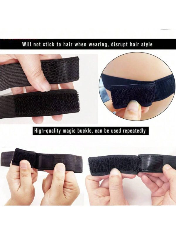 Bande De Perruque, Bandes Élastiques Pour Perruque, Bande De Bord De Perruque Avant En Dentelle Pour Femme, Bande Fondante En Dentelle Pour Perruques Et Cheveux De Bébé, Bandes De Perruque Pour Maintenir Les Perruques En Place, Bandeau De Poignée De Perruque Pour Poser Les Bords – Image 2